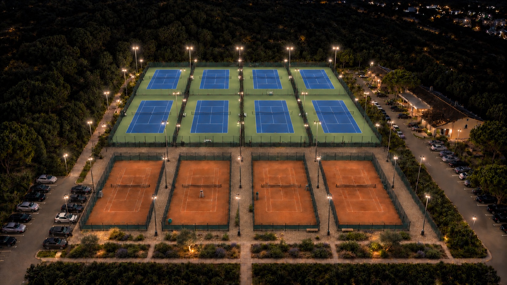 Tennis courts